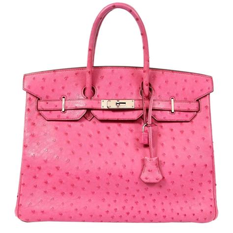 hermes birkin pink ostrich|Hermes Birkin 35 crocodile.